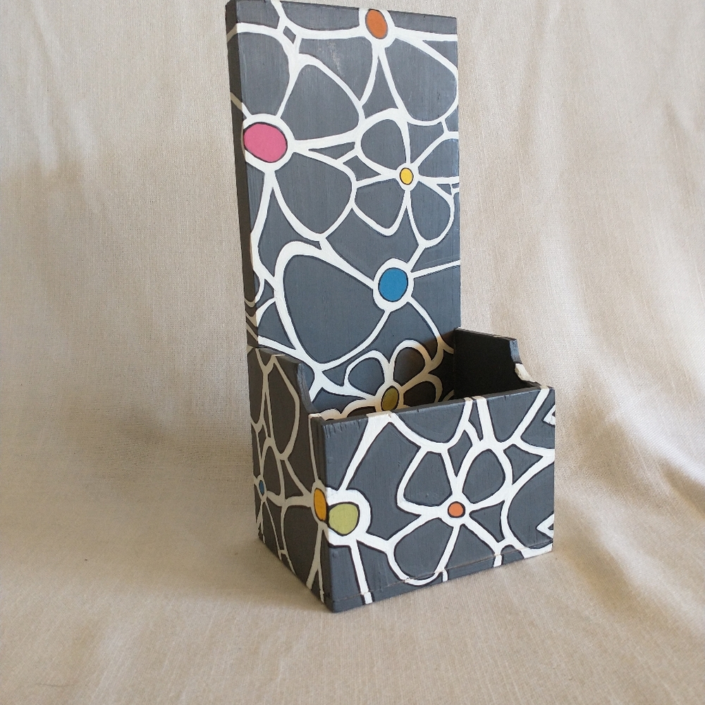 Mail / Misc. Holder - handmade and painted, one of a kind!